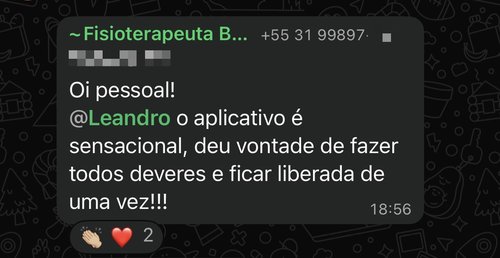 Depoimento de pai ou mãe sobre o Checklasse