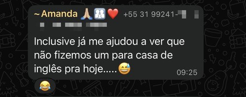 Depoimento de pai ou mãe sobre o Checklasse