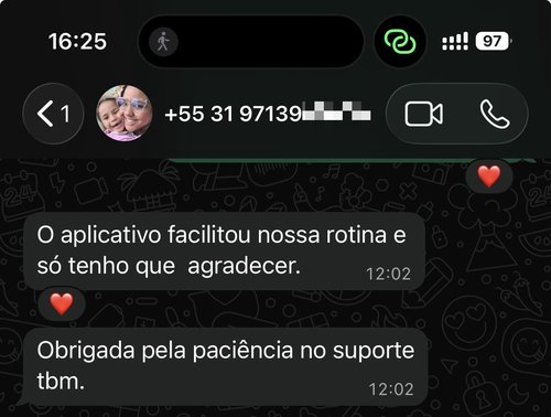 Depoimento de pai ou mãe sobre o Checklasse