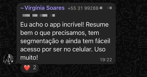 Depoimento de pai ou mãe sobre o Checklasse